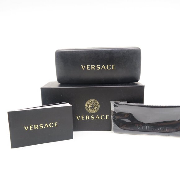 Versace MOD. 1247 1408 52mm Red and Gold Semi Rimless, New Women's Eyeglasses. - Picture 8 of 8